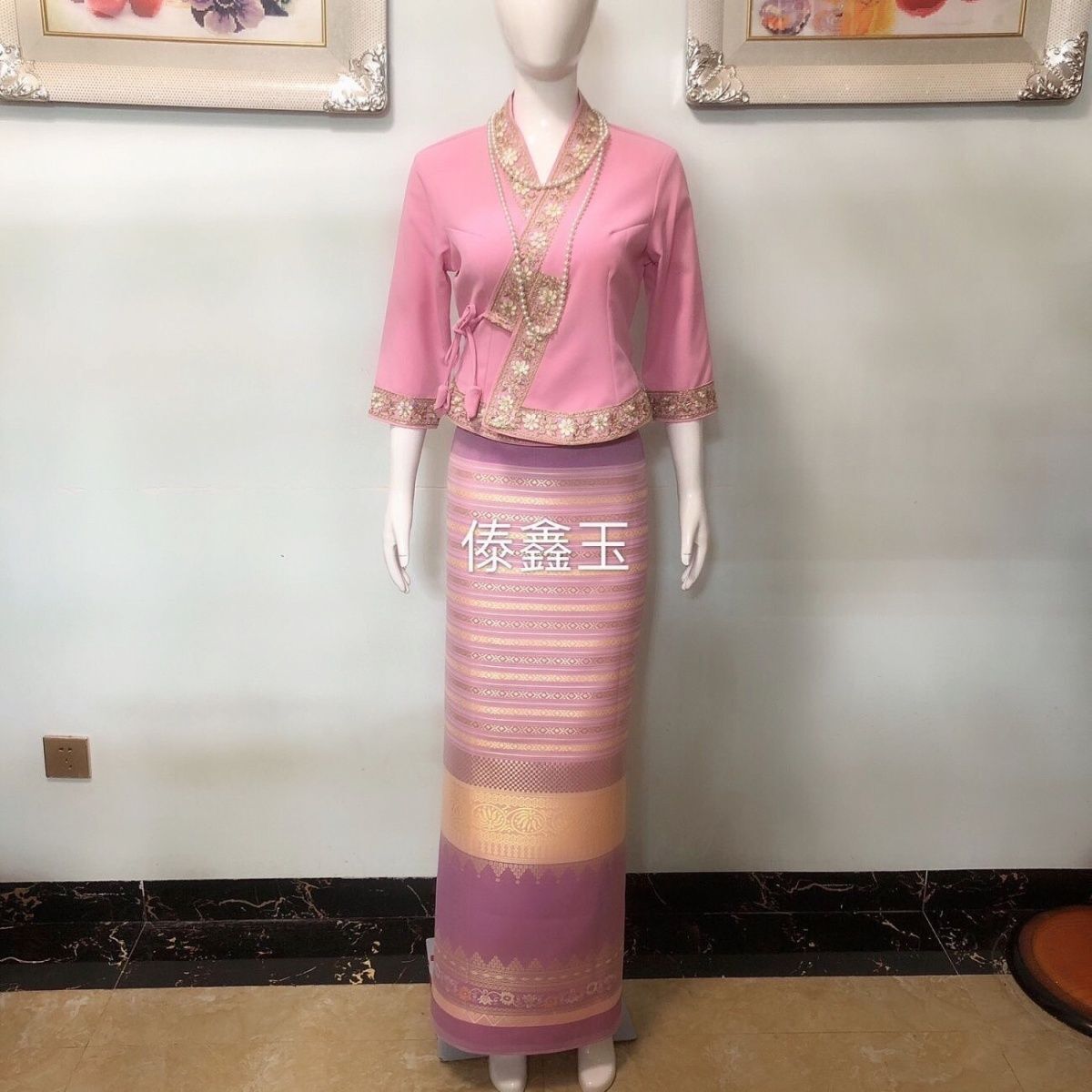 Batik Sarong Wrap - 2pcsThailand Long-gyi تنورة داي الملابس العرقية