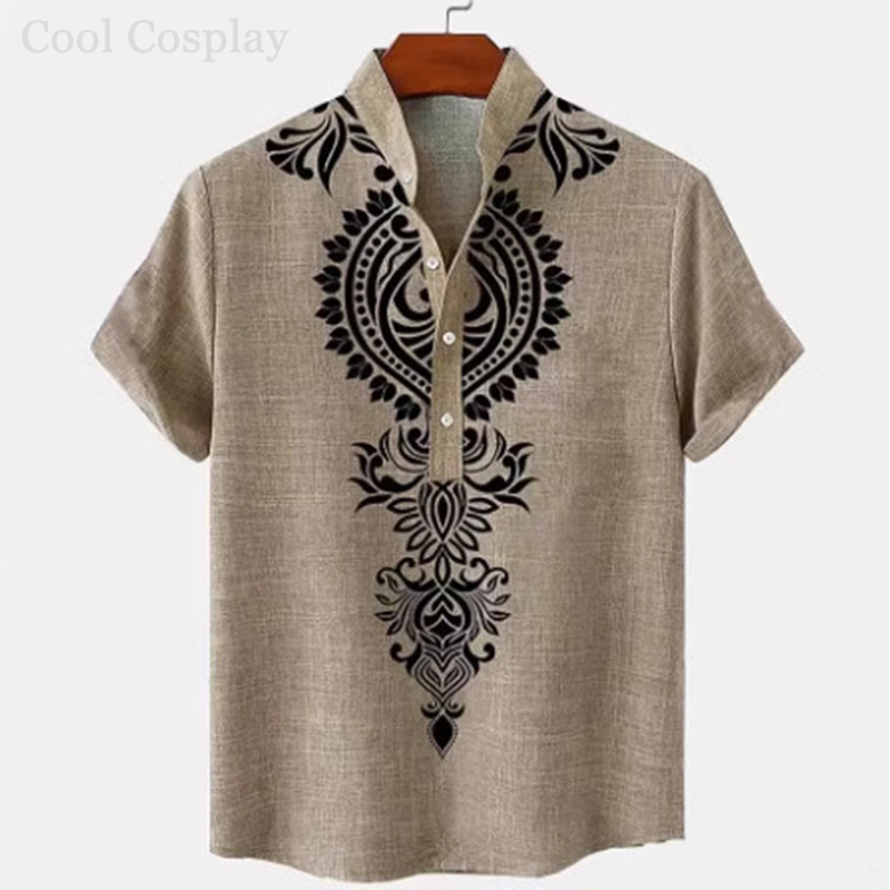 قميص هينلي رجالي بتصميم عتيق،  - مراجعة Ethnic Fashion Men وسعره