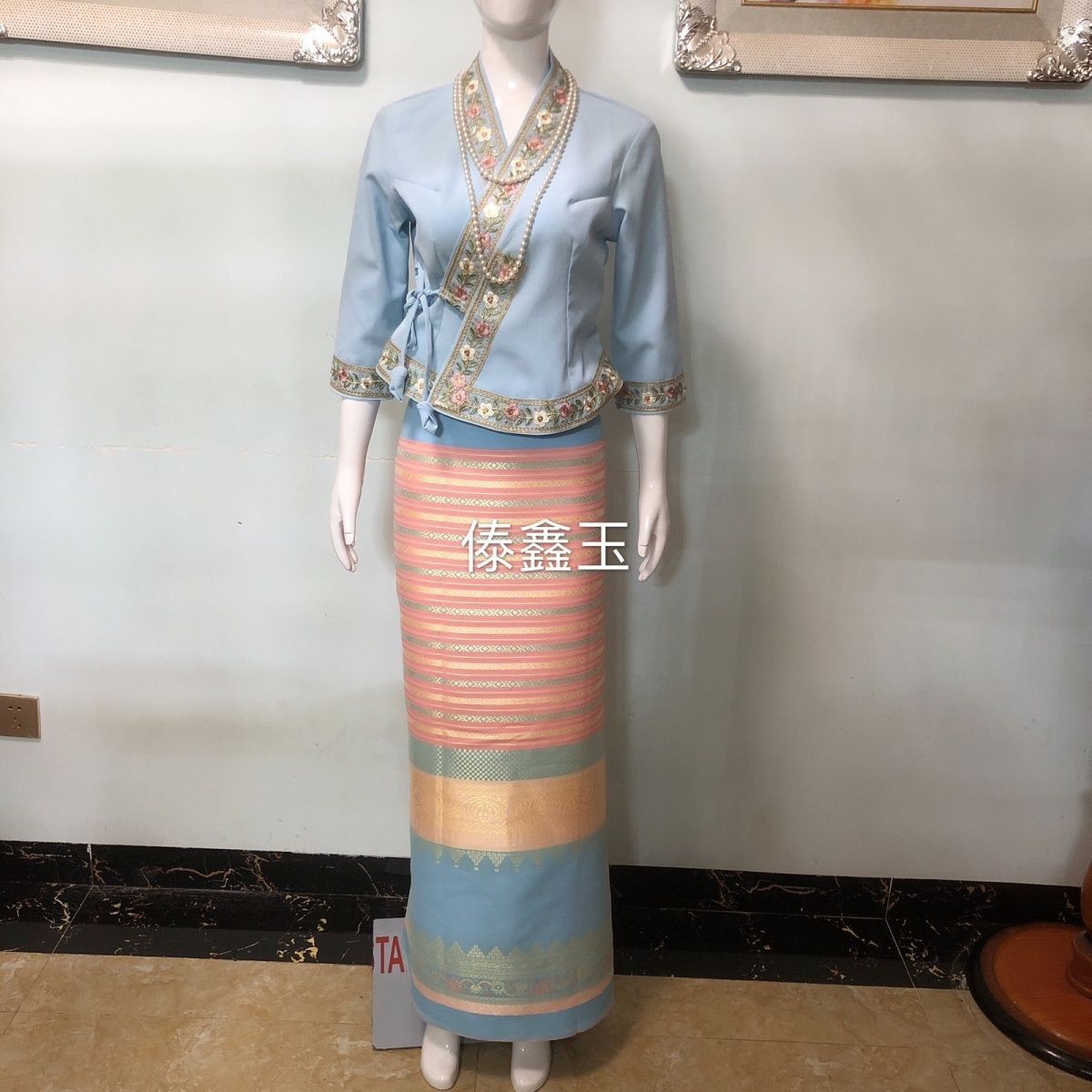 2pcsThailand Long-gyi تنورة دا - مراجعة Batik Sarong Wrap وسعره