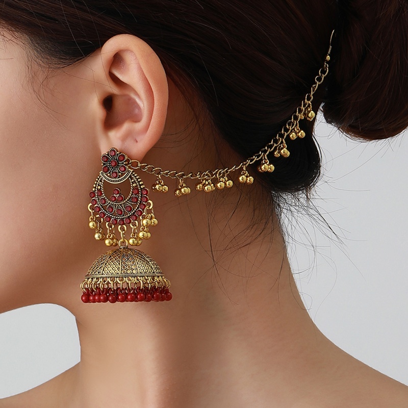 أقراط عتيقة الطراز بوهيمية بتص - مراجعة Ethnic Fashion Wear For Women وسعره