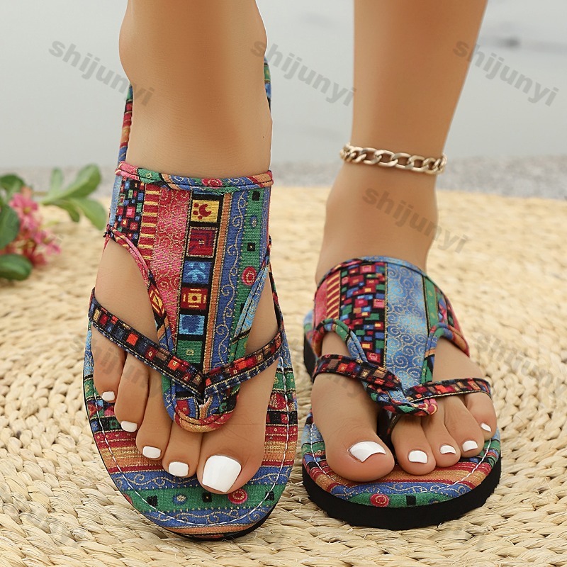 Sandales نسائية كبيرة الحجم 20 - مراجعة Ethnic Fashion Women وسعره