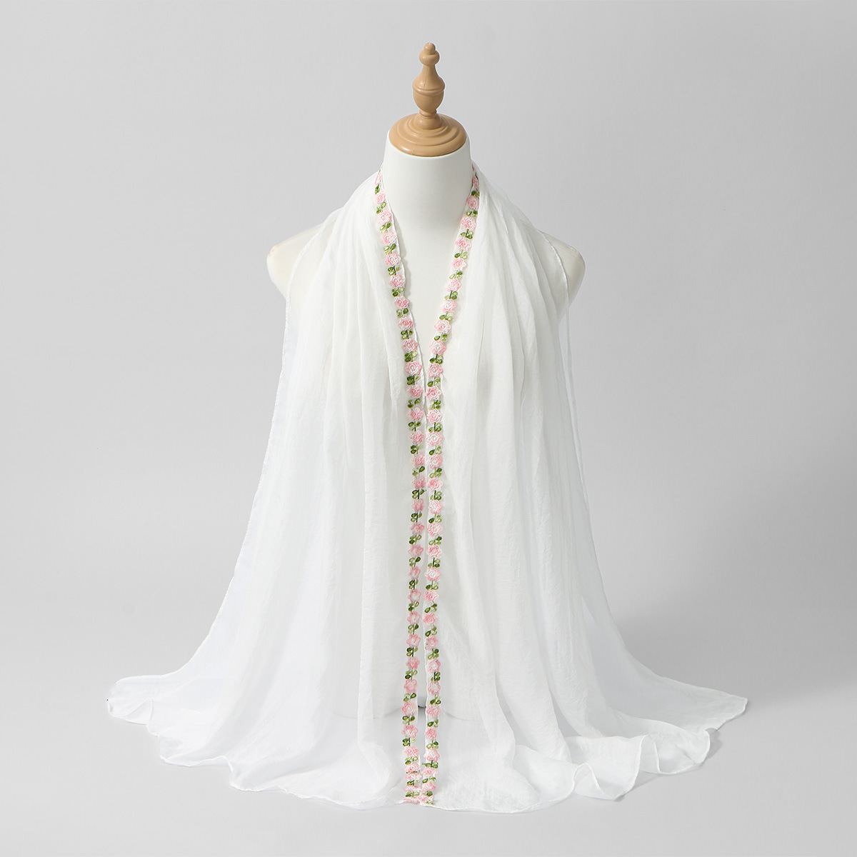 وشاح شيفون طويل جديد بلون سادة - مراجعة Ethnic Fashion For Ladies وسعره