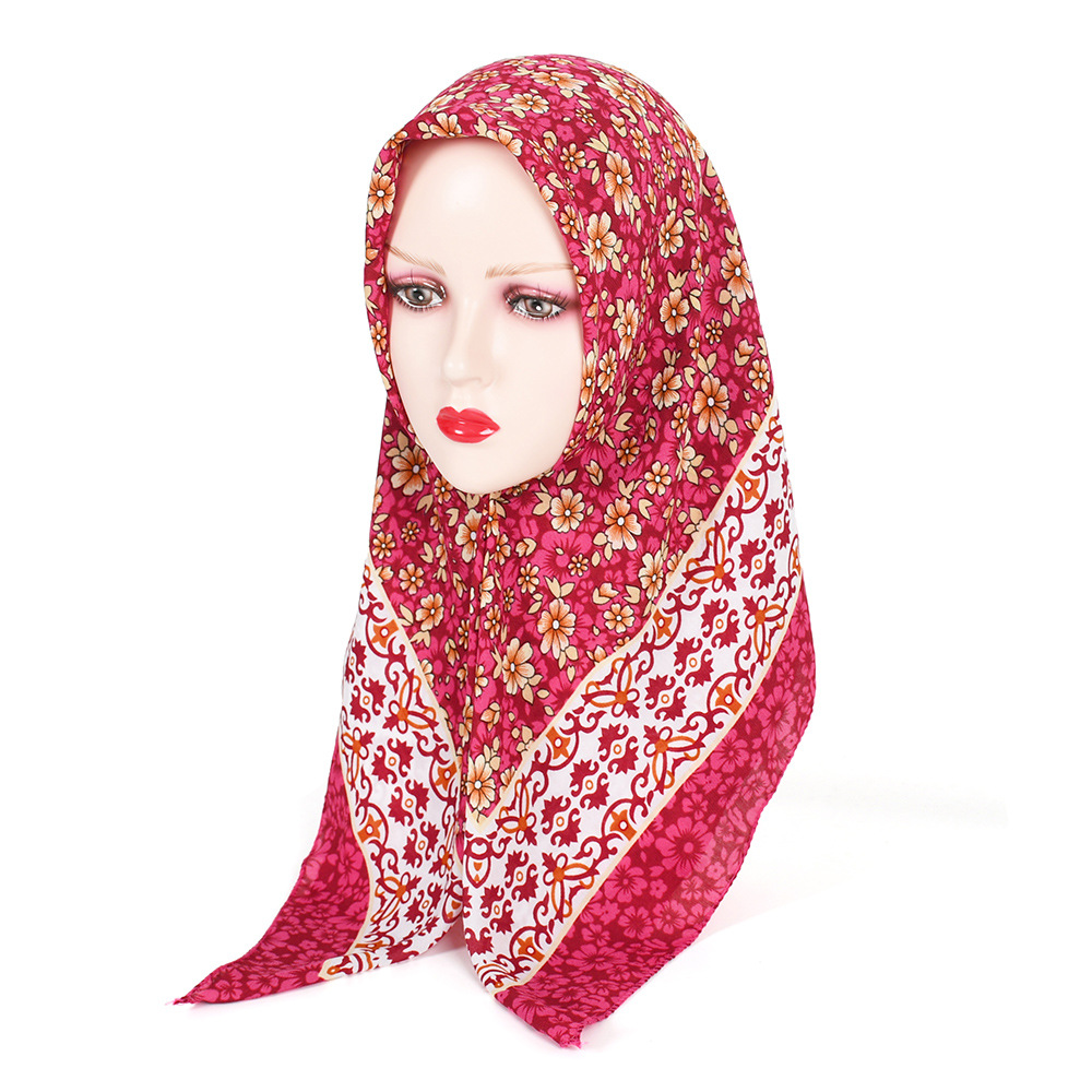 باندانا مربعة بطبعة زهور للنسا - مراجعة Ethnic Fashion For Ladies وسعره