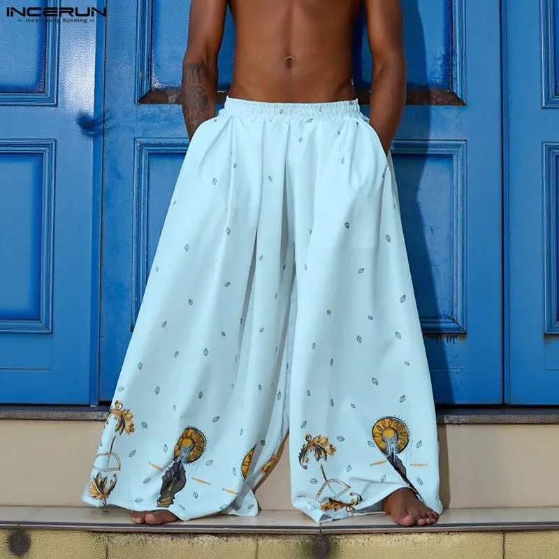 INCERUN بنطلون رجالي واسع السا - مراجعة Ethnic Fashion Men وسعره
