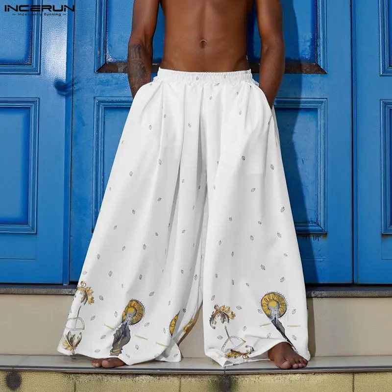 INCERUN بنطلون رجالي واسع السا - مراجعة Ethnic Fashion Men وسعره