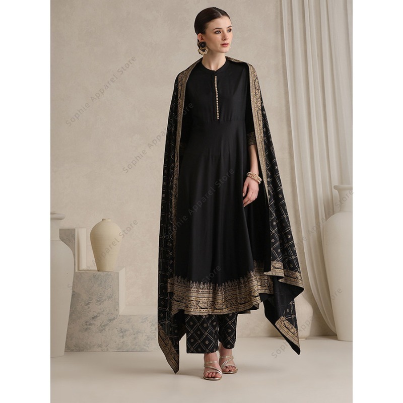 طقم بدلات نسائية قطنية أنيقة ب - مراجعة Salwar Kameez Set وسعره