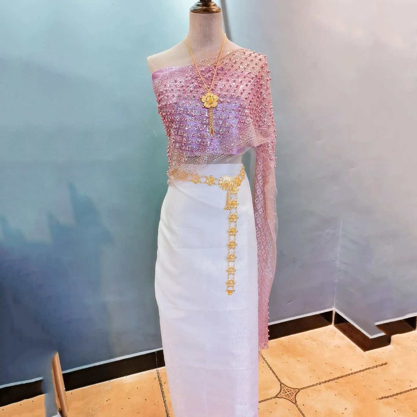 جديد 2025 في الصيف بلوزات وتنو - مراجعة Batik Sarong Wrap وسعره